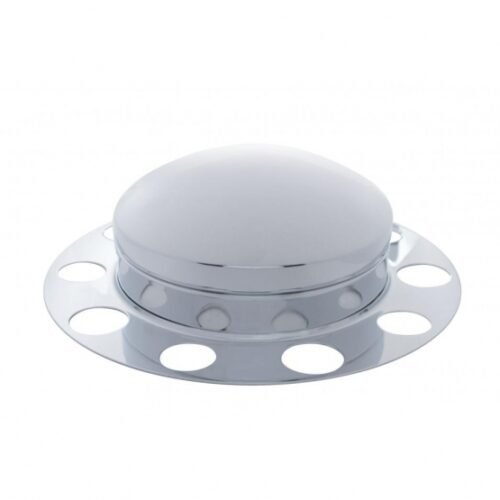 Chrome Dome Front Axle Cover 3PC Kit For Steel Wheel