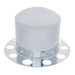 Chrome Dome Rear Axle Cover 2PC Kit For 1-1/2" Nut Cover - Steel Wheel