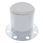Chrome Dome Rear Axle Cover 3PC Kit For 33mm Nut Cover - Steel/Aluminum Wheel (8 Holes)