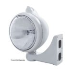 Chrome Guide 682-C Headlight 6014 & Original Style LED Signal - Clear Lens - Image 3