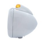 Chrome Guide 682-C Headlight H4 With 10 Amber LED & Dual Mode LED Signal - Amber Lens - Image 3