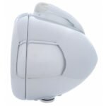 Chrome Guide 682-C Style Headlight H6024 & LED Turn Signal - Clear Lens - Image 3