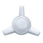 Chrome Metal Die-Cast 3 Straight Bar Spinner Only