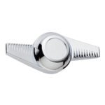 Chrome Plastic 2-Bar "Groovy" Hubcap Spinner - Image 2