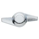 Chrome Plastic 2-Bar "Groovy" Hubcap Spinner