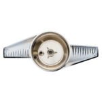 Chrome Plastic 2-Bar "Groovy" Hubcap Spinner - Image 5