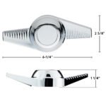 Chrome Plastic 2-Bar "Groovy" Hubcap Spinner - Image 7