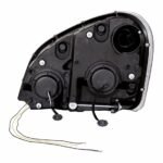 Chrome Projection Headlight W/Dual Function Amber LED Position Lights For 2008-17 FL Cascadia - Passenger - Image 3