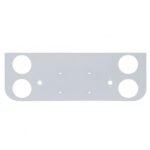 Chrome Rear Center Light Panel With Four 4" Light Cutouts