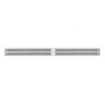 Chrome Top Mud Flap Plate With Four 14 LED 24" Light Bars - Red LED/Clear Lens (Each)