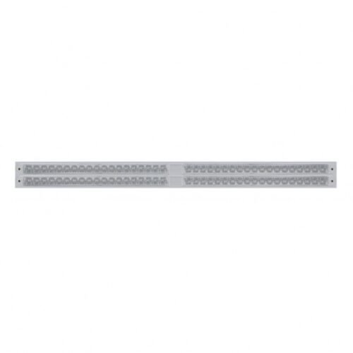 Chrome Top Mud Flap Plate With Four 19 LED 24" Reflector Light Bars - Red LED/Clear Lens (Each)