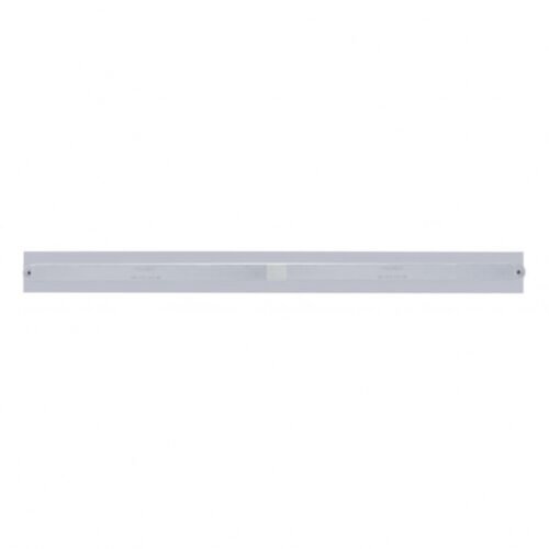 Chrome Top Mud Flap Plate With Two 14 LED 24" Light Bars - Red LED/Chrome Lens (Each)