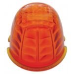 Crystal Glass Marker Light Lens - Dark Amber