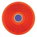 Deep Dish Light Lens With Blue Dot - Red Lens