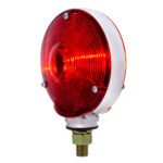 Double Face Turn Signal Light With 1157 Bulb - Amber & Red Lens - Image 3