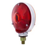 Double Face Turn Signal Light With 1157 Bulb - Amber & Red Lens - Image 4