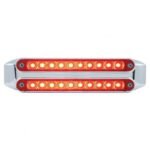 Dual 10 LED 6-1/2" Light Bars (Stop, Turn & Tail) - Red LED/Red Lens