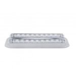 Dual 10 LED 6-1/2" Turn Signal Light Bars - Amber LED/Clear Lens - Image 2