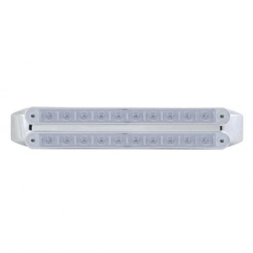 Dual 10 LED 9" Turn Signal Light Bars - Amber LED/Clear Lens