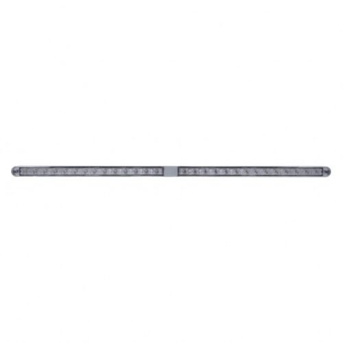 Dual 14 LED 12" Light Bars With Bezel - Amber LED/Clear Lens