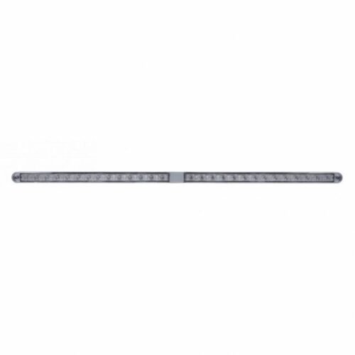 Dual 14 LED 12" Light Bars With Bezel - Red LED/Clear Lens