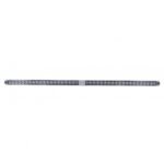 Dual 14 LED 12" Reflector Light Bars With Bezel - Amber LED/Clear Lens