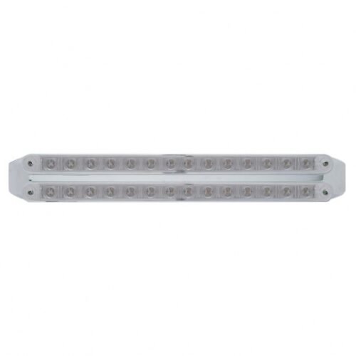Dual 14 LED 12" Turn Signal Light Bars - Amber LED/Clear Lens