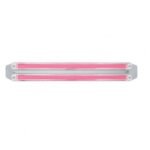 Dual 24 LED Dual Function 12" GloLight Bar With Bezel - Red LED/Clear Lens