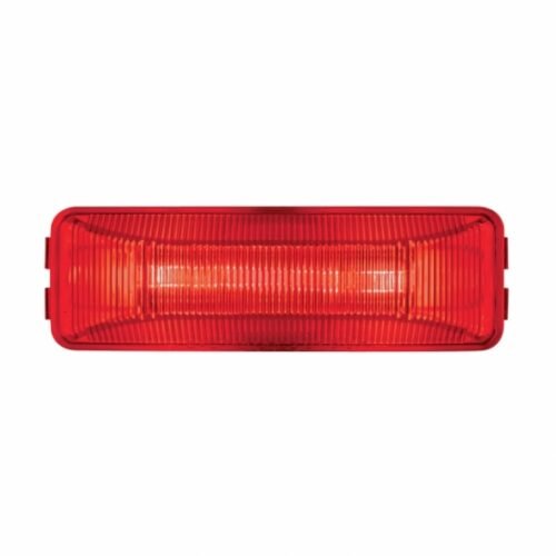 Dual Bulbs Rectangular Light (Clearance/Marker) - Red Lens