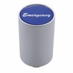 "Emergency" 3" Air Valve Knob - Blue Glossy Sticker