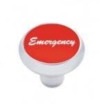 "Emergency" Deluxe Air Valve Knob - Red Aluminum Sticker