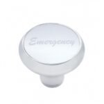 "Emergency" Deluxe Air Valve Knob - Silver Aluminum Sticker