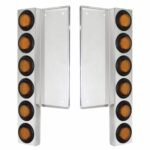 FL SS Front Air Cleaner Bracket W/12X 9 LED 2" Lights -Amber LED & Lens (Pair)