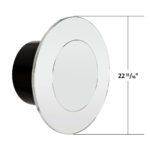 Flat Aero Rear Axle Cover Kit - Chrome - Image 7