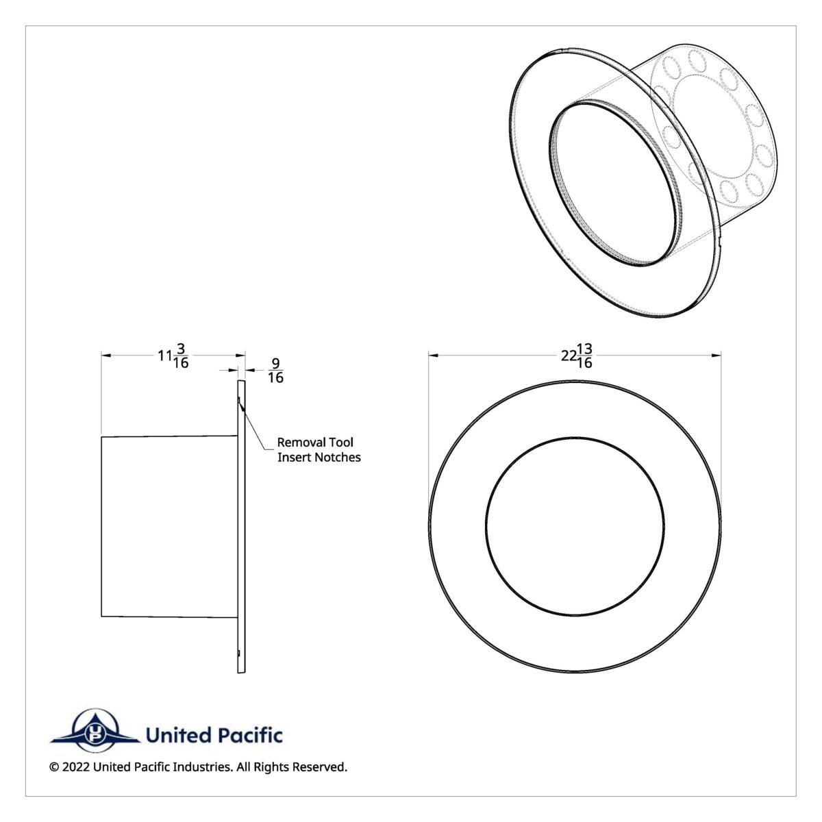 Flat Aero Rear Axle Cover Kit - Chrome - Image 10