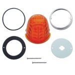 Grakon 1000 Cab Light Conversion Kit With Crystal Glass Lens & Twist In Base - Dark Amber