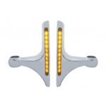 LED Headlight Bracket - 10 Amber LED/Amber Lens (Pair)