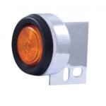 Mud Flap Hanger End Light With Grommet - Amber