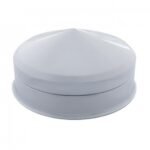 Pointed 2-Piece Style Front Axle/Hub Hat Only - Chrome (2-Pack)