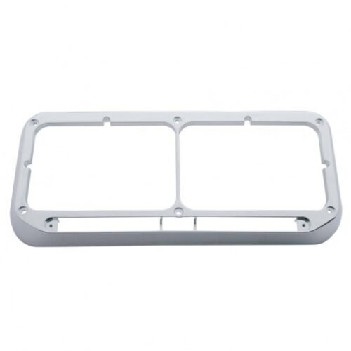Rectangular Dual Headlight Bezel - LED Cutout (Bulk)