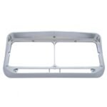 Rectangular Dual Headlight Bezel With Visor - LED Cutout