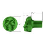Skull Air Valve Knob - Emerald Green - Image 5