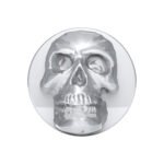 Skull Air Valve Knob - Liquid Silver - Image 2
