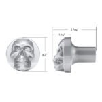 Skull Air Valve Knob - Liquid Silver - Image 5