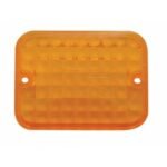 Small Rectangular Light Lens - Amber