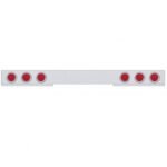 Stainless 1 Piece Rear Light Bar With 6X 4" Lights & Bezels