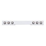 Stainless 1 Piece Rear Light Bar With Six 4" Light Cutouts