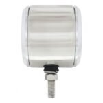 Stainless 2-1/2" Double Face Light With LED Lights & Bezels - Amber & Red LED/Amber & Red Lens - Image 5