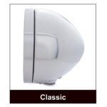 Stainless Bullet Classic Headlight 11 LED Bulb With Dual Mode LED Signal - Clear Lens - Image 5