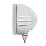 Stainless Bullet Embossed Stripe Headlight Housing With 6014 Seal Beam Headlight - Image 2